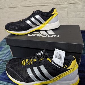 Adidas Men's Black and Silver Athletic Shoes